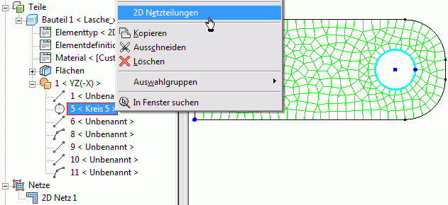 Datei:Software FEM - Tutorial - Belastung - Multiphysics - manuell - 2D-Netzgenerator Kreis 2D Netzteilungen.gif