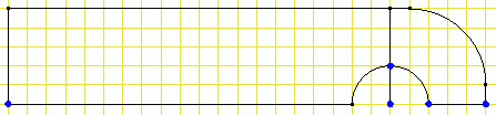 Datei:Software FEM - Tutorial - Belastung - Multiphysics - manuell - strukturiertes Netz - Geometrie Teilen Dehnen.gif
