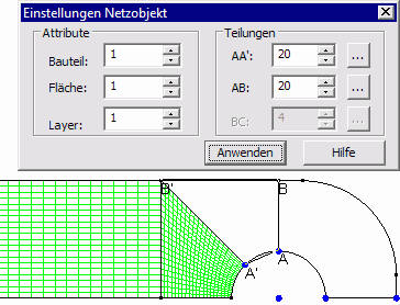 Datei:Software FEM - Tutorial - Belastung - Multiphysics - manuell - strukturiertes Netz - zwischen 2 Objekten.gif