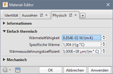 Datei:Software FEM - Tutorial - Elektrostatik - Fusion - CAD-Modell - Bereiche - Material bearbeiten Epsilon skaliert.gif