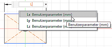 Datei:Software FEM - Tutorial - Elektrostatik - Fusion - CAD-Modell - Modellraum Rechteck Bemaszung.gif