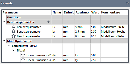 Datei:Software FEM - Tutorial - Elektrostatik - Fusion - CAD-Modell - Modellraum Rechteck Modellparameter.gif