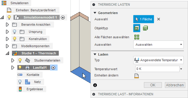 Datei:Software FEM - Tutorial - Elektrostatik - Fusion - Simulation - Thermische Last Nullpotential.gif