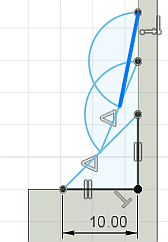 Datei:Software FEM - Tutorial - Formoptimierung - Methode der Zugdreiecke - Fusion - Konstruktionsskizze - Dreieck3.gif