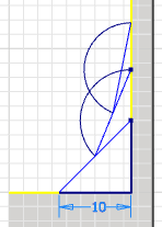 Datei:Software FEM - Tutorial - Formoptimierung - Methode der Zugdreiecke - Konstruktionsskizze Hypotenusen-0mm.gif