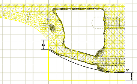Datei:Software FEM - Tutorial - Topologie-Optimierung Formengenerator Ergebnis Skizze mit Aussenkontur neu.gif