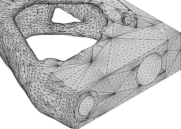 Datei:Software FEM - Tutorial - Topologie-Optimierung Fusion-Formoptimierung-Ergebnisnetz65 FEM-Netz.gif