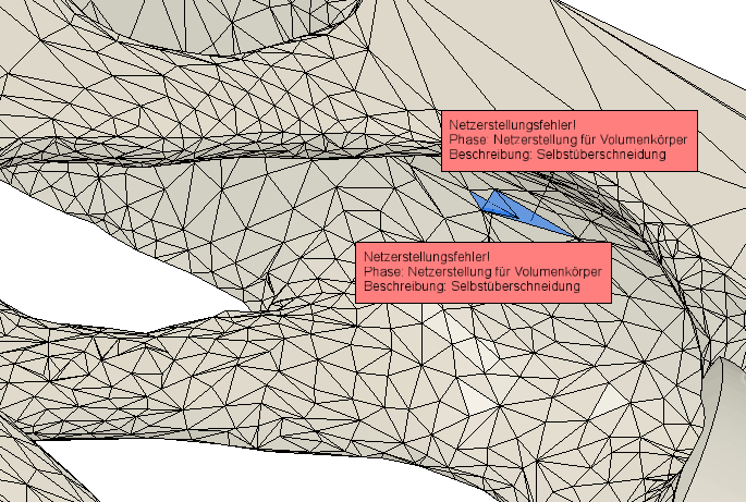 Datei:Software FEM - Tutorial - Topologie-Optimierung Fusion-Formoptimierung-Ergebnisnetz65 Fehler Selbstueberschneidung.gif