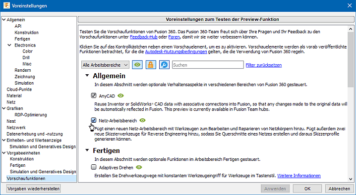 Datei:Software FEM - Tutorial - Topologie-Optimierung Fusion-Formoptimierung-Ergebnisnetz65 Netz-Arbeitsbereich aktivieren.gif