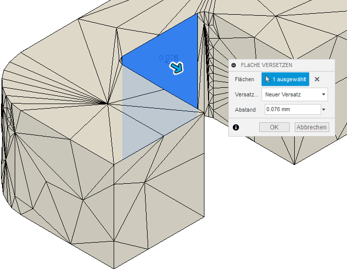 Datei:Software FEM - Tutorial - Topologie-Optimierung Fusion-Formoptimierung-Ergebnisnetz65 Rechteck-Flaeche versetzen.gif